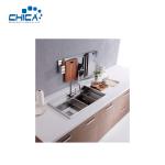 Stainless Steel Kitchen Sink Double Bowl Handmade kitchen Sinks Wish Faucet