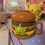 Couple Breakfast Ceramic Mug Coffee Cup Stereo With Cover Water Cup