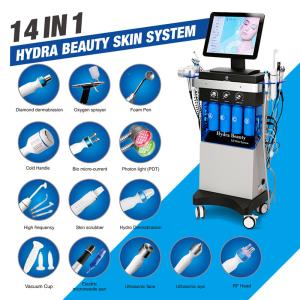 China Multifunctional 14 In 1 Hydrafacial Dermabrasion Machine With 10.4 Inch Touch Screen factory