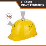 Industrial Protection T154 Ventilation Safety Helmet with Fabric Belts and