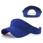 Adult Sun Visor Women's Hats Brushed Cotton Contrasting Trim Unisex Tennis Golf