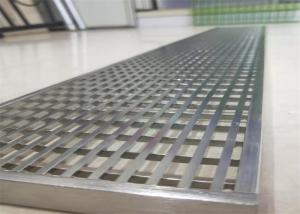 China Polish Treatment Compact Stainless Steel Grating For Linear Shower Drain factory