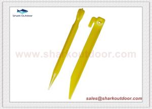 China Durable unbreakable PP or ABS plastic Eco-Friendly plastic tent pegs stakes for outdoor camping factory