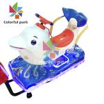 Dolphin Coin Op Rides For Shopping Mall BSCI Approved With Steering Wheel