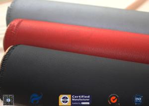 China Satin Weave Alkali Free 0.45mm Silicone Coated Fiberglass Fabric For Fire Blanket factory