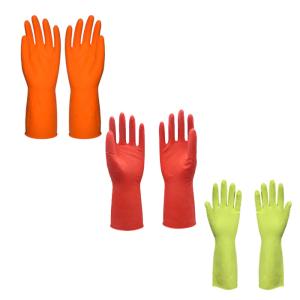 China M 55g Cotton Flock Lined Household Cleaning Gloves factory