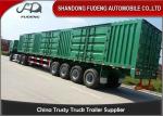 60T 4 Axles 40Ft Cargo Box Flatbed Container Trailer