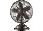 Portable Electric Deak Fan / Quiet Vibration Retro Oscillating Table Fan