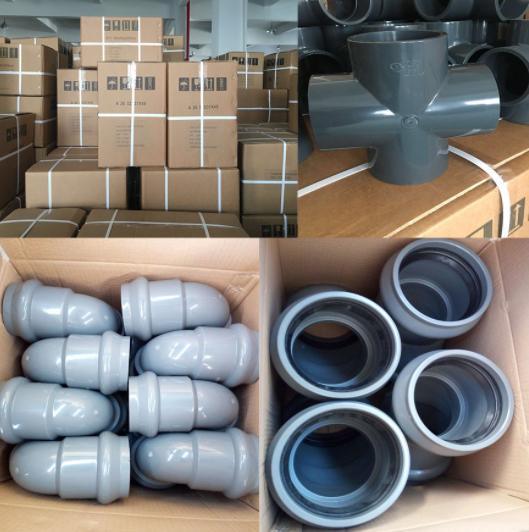 Plastic Equal Tee Pipe Fitting Pn16 PVC DIN Standard with Good Price