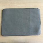 Sinlge packed 1pc Microfiber printeted water absorb dish mat kitchen water pad