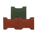 Interlocking Dog Bone Rubber Horse Pavers With Sound Isolation And Damping