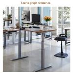 600mm Children's Brown Wooden Electric Height Adjustable Desk for Home Office
