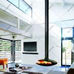 Ceiling Suspended Wood Burning Stove With 60-80m2 Heat Area