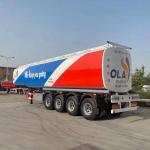 Large Oil Fuel Delivery Truck Tanker 4 Axis Semi Trailer