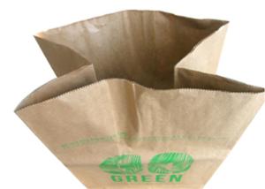 China Brown Biodegradable Flexo Print Paper Refuse Bags factory