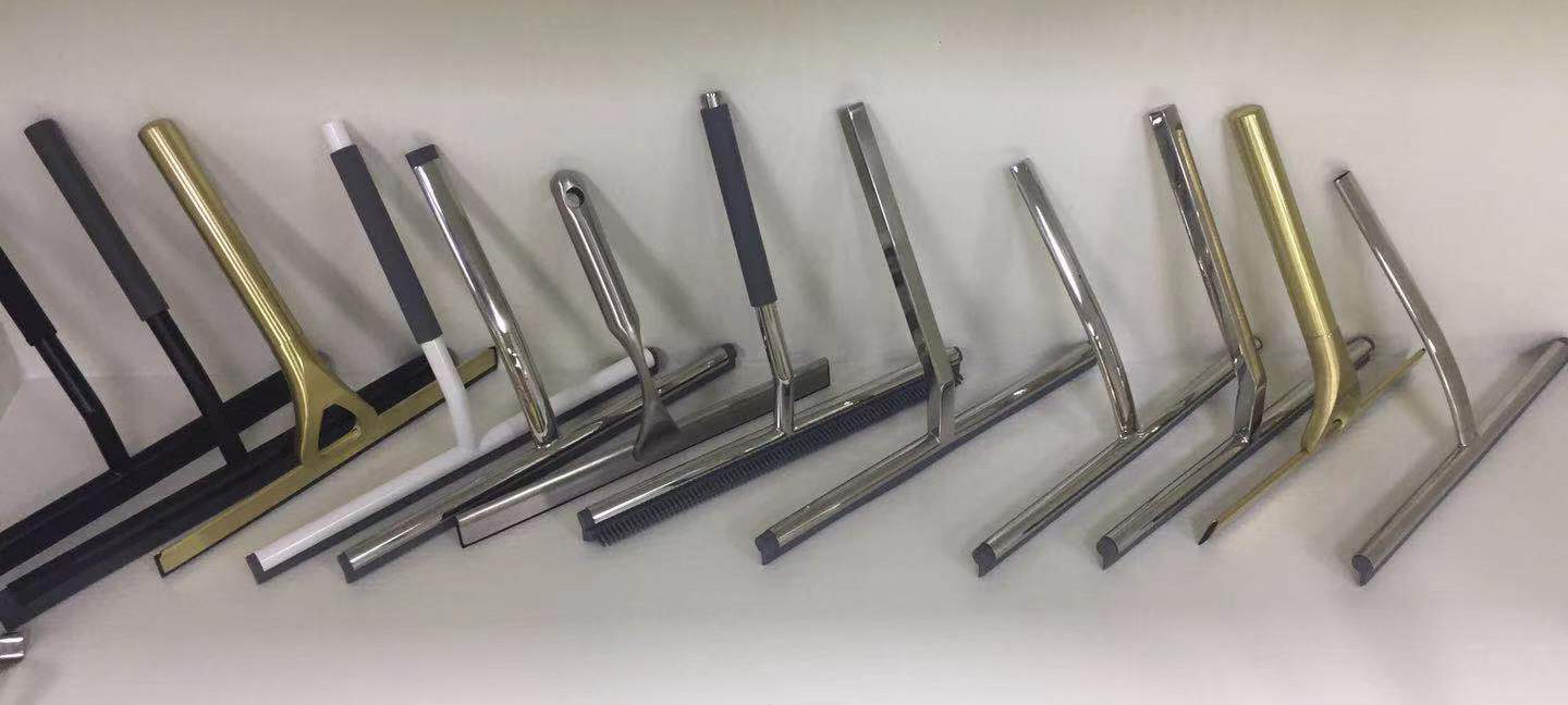 High End Stainless Steel Window Squeegee shower cleaner with Replaceable Rubber Blade