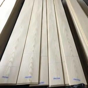 China White Natural Wood Veneer 0.45mm A/AA Grain Ash Sheets Smooth Surface factory