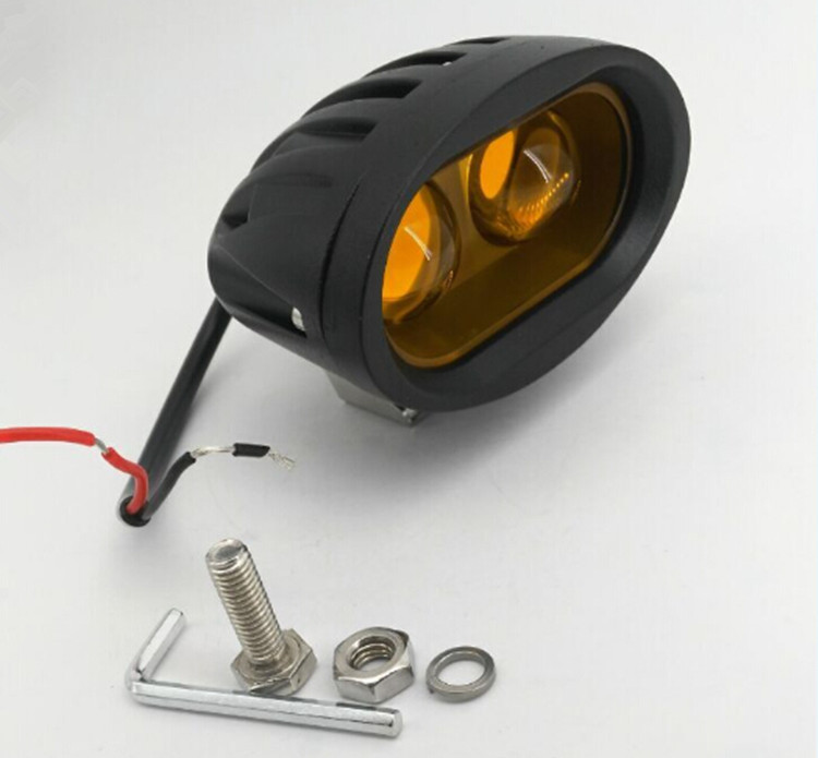 New arrival LED motorcycle headlight LED work light 20W white amber LED driving light