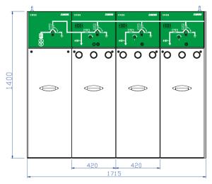 China 630A Power Distribution Equipment PT Module 50Hz 60Hz Frequency factory