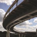 Single Lane Steel Box Girder Bridge Multi Span Steel Pedestrian Bridge