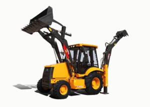 China Cummins Diesel Engine Big Compact Tractor with Backhoe 82KW Power Low Maintenance factory