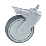5 Inch Thread Hospital Bed Caster Wheels For Medical Equipment