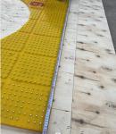 Customized Rotary Table Anti-Slip Mat Size 2100X1600 MM Material PU Yellow
