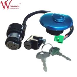 China GN125 2 Keys Petrol Fuel Tank Seat Lock Complete Lock Set Ignition Switch for Suzuki GN125 GN125H 1982-2001 factory