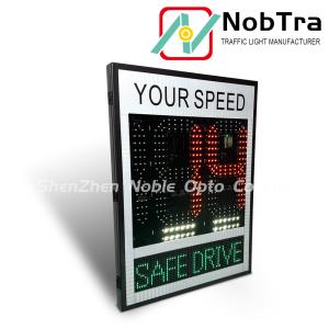 China Bolted Installation Method Slow Down Speed Limit Signs Red And Amber Outdoor factory