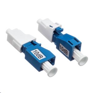 China Blue Color 5db Attenuator Optical Fiber Male To Female Plug Type factory