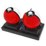 Newly 2 in1 Charging Stand Charge Dock Station for Nintendo Switch Poke Ball