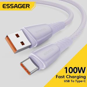 China 100W USB A To C Cable 0.5m 1m 2m 3m For Huawei Xiaomi Phone factory