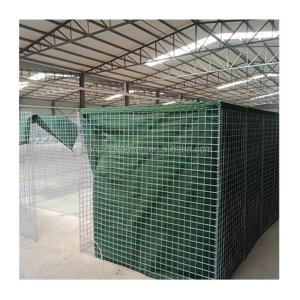 China 4mm Galvanized Iron Wire Flood Protection Barrier with Green Geotextiles and Materials factory