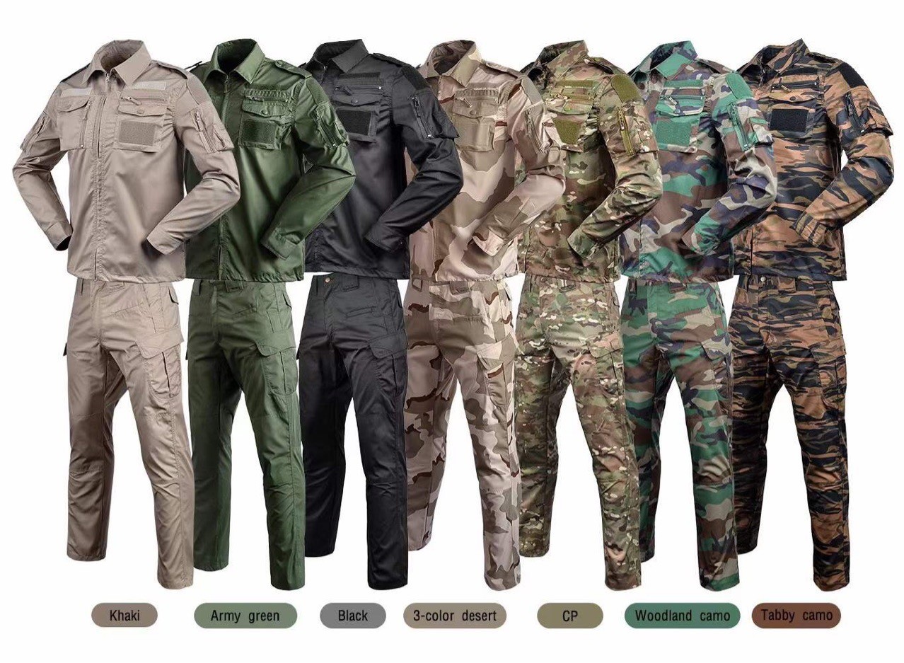 Customized Olive Green Black Woodland Camo 728 Tactical Clothes Uniform Camouflage Suit