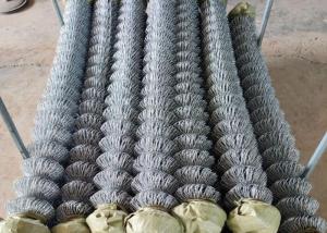 China 3.0mm Pvc Coated Galvanized Chain Link Fence With Knuckle Twist Edge factory