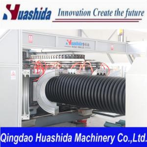 Automatic HDPE/PP Double Wall Corrugated Pipe Line 600kg/h Capacity