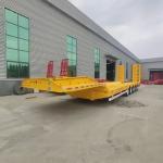 Customized 3axle 4axle Lowbed 80tons 100ton 120ton Low Loaders / Low Bed Semi