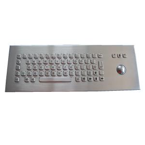 USB PS2 Industrial Keyboard With Trackball Desktop Rugged Keyboard IP65