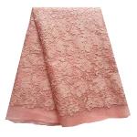 F50285 51-52" customizable metalic african french net lace fabric for evening