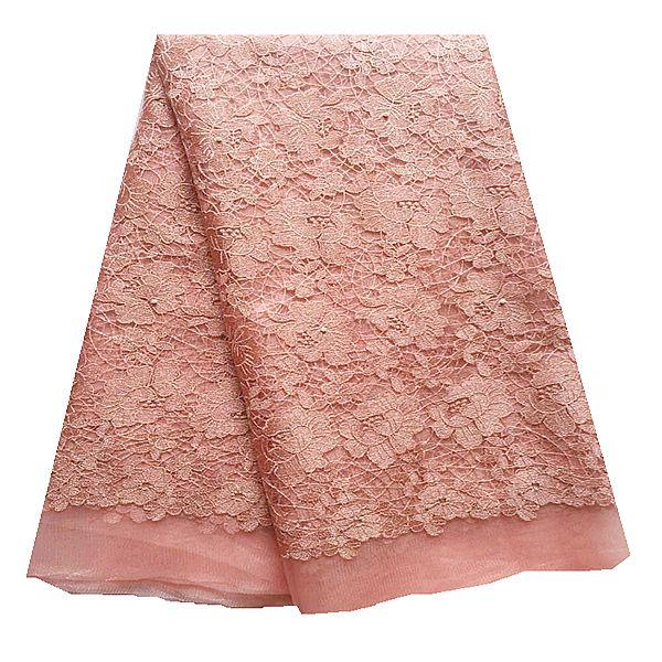 F50285 51-52" customizable metalic african french net lace fabric for evening