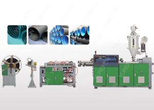 China SJ65 PE Plastic Wire Protection Flexible Tube Pipe Making Machines 15kw PLC Control factory