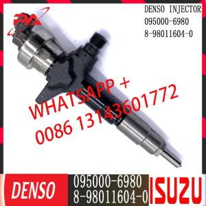 China DENSO Diesel Common Rail Injector 095000-6980 For ISUZU 8-98011604-0 factory