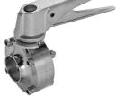 Tri Clamp End Sanitary Butterfly Valves 3/4"-4" For Shutting Off A Flow Of