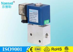 China 10 Bar 2 Port 3 Way Solenoid Valve 145 Psi Max Pressure 1 / 4 Thread Air Fluid factory