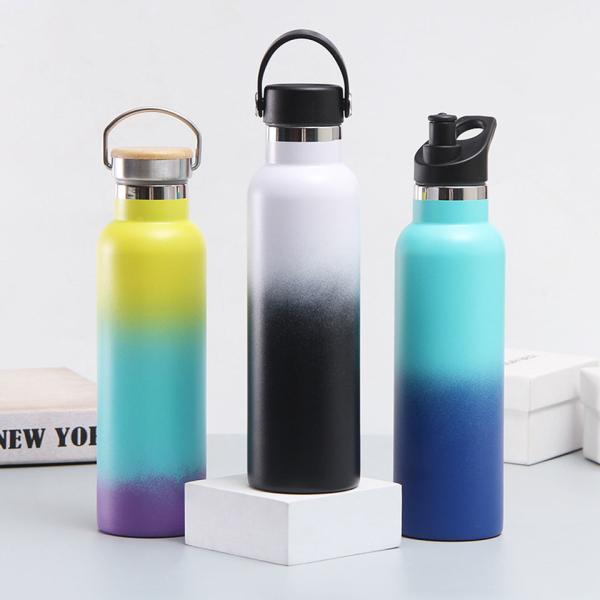 600ml Double Wall Stainless Steel Custom Drinking Cups water Bottle With Lid