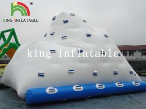 China Backyard White Inflatable Water Iceberg / Durable PVC Custom Logo Printed Water Toy factory