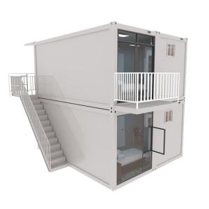 China Steel 20ft 2 Bedroom Shipping Container House Anti Rust Prefabricated Homes factory