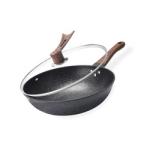 Direct Selling Kitchen Cooking 32cm Black Maifan Stone Cookware Non Stick Frying