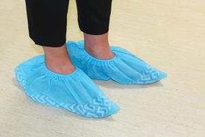 China Non Woven Breathable Disposable Shoe Covers PP Material Lightweight Wear Resisting factory