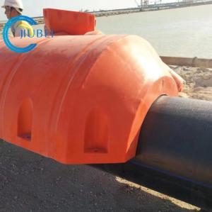 China Custom Length Orange Or Yellow Polyethylene Pipe Floaters With UV Resistance factory